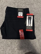 Banana Republic Ladies' High Rise Twill Pants Size 8 Black NWT
