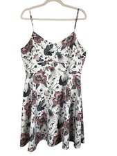 Colorful Floral Tank Mini Dress Pink 12 Boho Indie Festival Cottage Feminine 90s