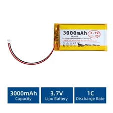 MakerNova 3000mAh LiPo Battery with JST 1.25