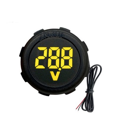 33mm Rund LED Digital Voltmeter DC 5V bis 100V f��r Batteriemanagementsystem