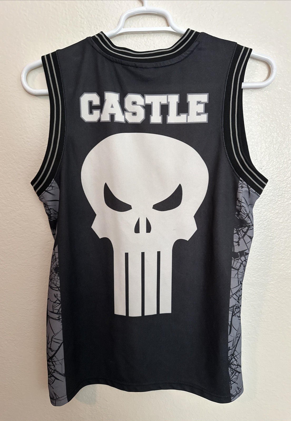 Marvel Punisher Frank Castle Skull Tank Top Mens Medium Black Sleeveless Shirt