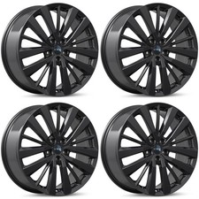 Set Of 4 Ni02 Gloss Black Alloy 20x8 5x114.3 5x4.5 45mm 20inch 7b8d Genuine
