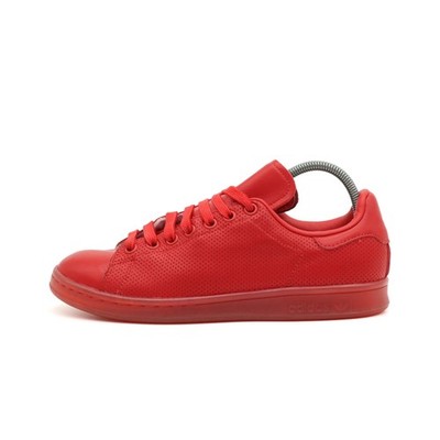 adidas Herren Stan Smith Sneaker Rot Leder Low-Top Design Originals EU 38