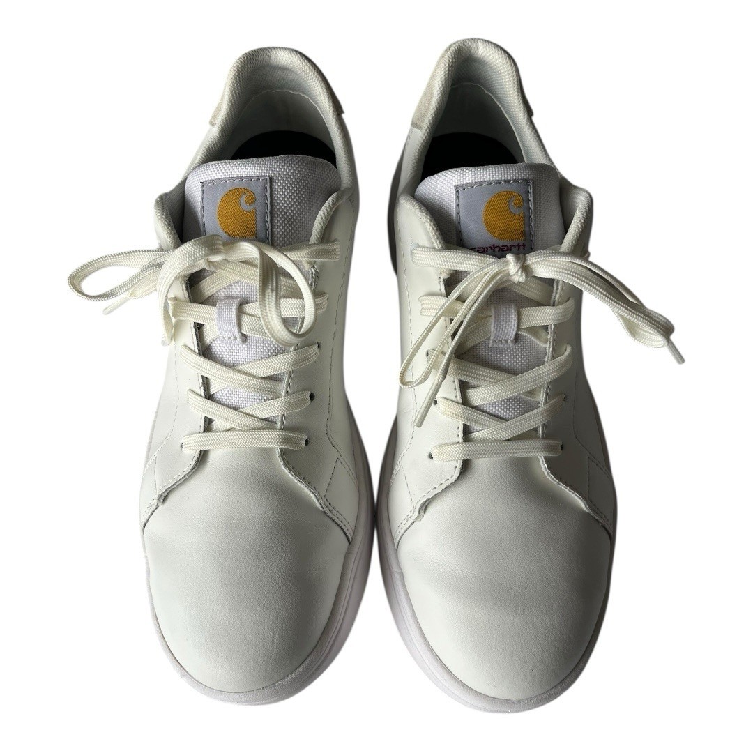 Carhartt Detroit White Leather Soft Toe Casual Sneakers Men’s 9.5 View 6