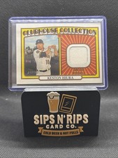 2021 Topps Heritage Keston Hiura Clubhouse Collection Relic #CCR-KH Baseball