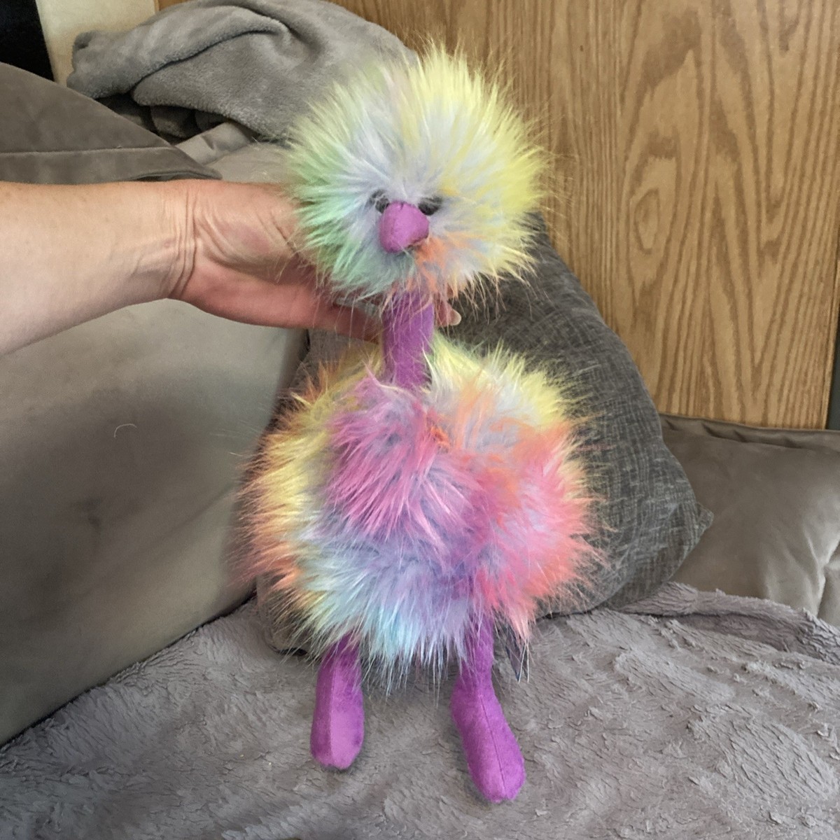 Jellycat London Rainbow Pom Pom Plush 13