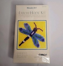 Rainbow Flier Butterfly Latch Hook Kit 12x12 Caron Wonderart 4701 NIB - USA