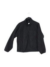 Uniqlo Men's Jumper XS Grey 100 Polyester High Neck Pullover