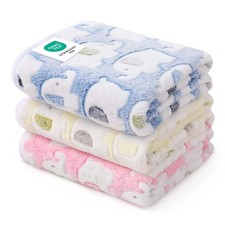 Luciphia 3 Pack Cute Dog Blankets Soft Fleece for Small Puppy Cat 23 x16 Fuzzy