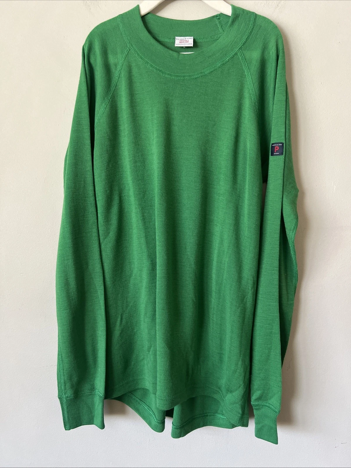 Polarn O. Pyret Sweden Kids Merino Wool Base Layer Shirt Top Size 10-12 YRS