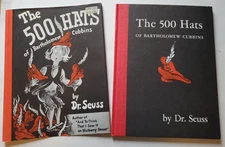Vintage 1965 The 500 Hats of Bartholomew Cubbins Dr Seuss w/DUST JACKET  HC VG