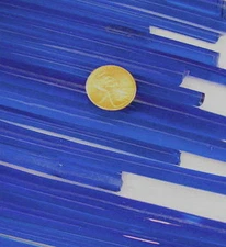 1lb Devardi Glass Rods Lampwork COE 104 Tr Vibrant Blue