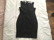 Love & Other Thing Black Bodycon Dress with cut out neckline Size L worn once 
