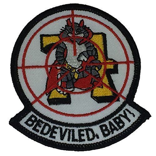 USN NAVY VF-74 BEDEVILED BABY FIGHTER SQUADRON PATCH BE-DEVILERS TOMCAT VETERAN - Picture 1 of 1