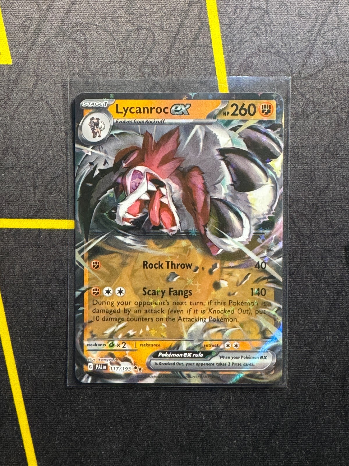 Lycanroc ex - 117/193 - Pokemon Paldea Evolved Ultra Rare Card NM