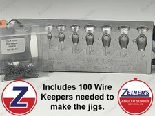 3486 New Do-It Teardrop Jig Mold w/WB400 Wire Keepers - 7 sizes 1/16 to1/2 oz