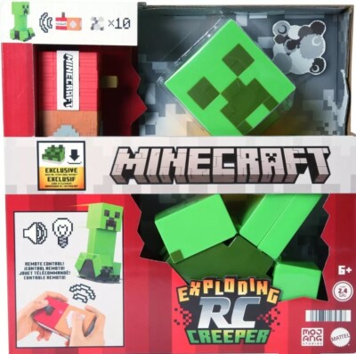 Minecraft Exploding RC Creeper with Lights & Sounds with 10 Explosion Particles