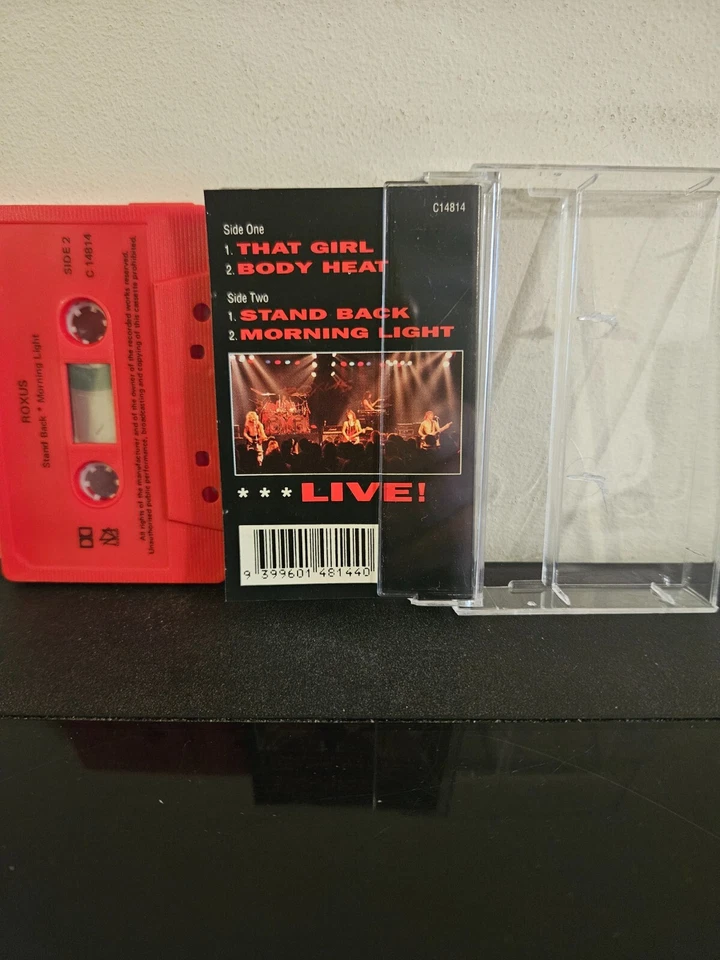 ROXUS Live! 1990 CASSETTE TAPE EP GLAM/HAIR METAL HARD ROCK RARE - Image 3 of 4