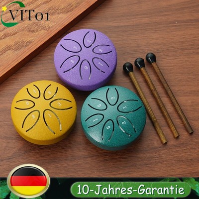 6 Notes MIni Steel Tongue Drum Handpan Hand Drum Percussion Instruments Bildung