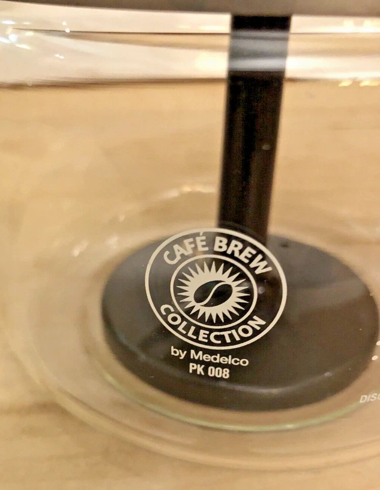 Cafetera de alta gama percoladora de estufa de vidrio Medelco CAFÉ BREW - 40 OZ Foto 2 de 4