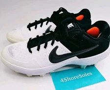 NEW Nike Men's SIZE 9 Alpha Huarache Elite 2 Low MCS Baseball Cleats AO7961-102