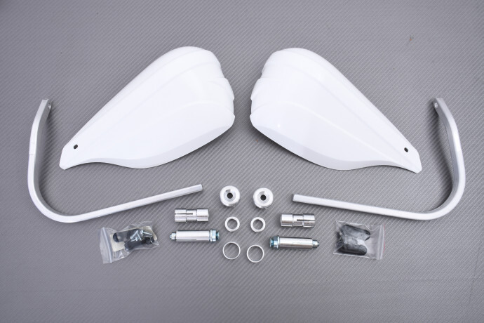 Protège-mains moto BARKBUSTERS STORM blanc STM-005-01 avec kit de montage complet