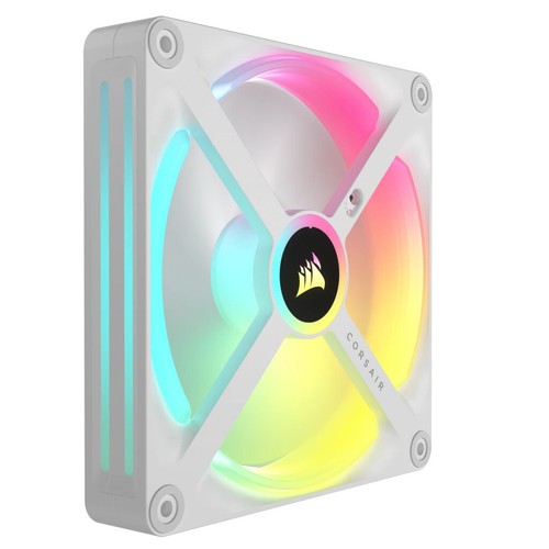 Corsair iCUE LINK QX140 RGB Starter Kit, weiß, 2er-Pack, LED-Steuerung, 140mm - Bild 5 von 5