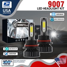 9007 Led Aluminum Headlight Bulbs Hilo Beam Super Bright White Hb5 For Mini