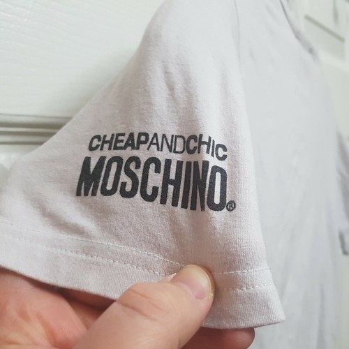 Moschino Authentic T-Shirt I Love Love Cheap & Chic Sz. S/XS/M? 100% Cotton - Picture 5 of 12