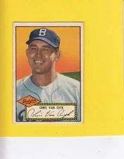 1952 Topps #53 Chris Van Cuyk RC Dodgers G Good (Black Back/marked) Lot#13177