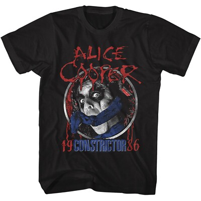 ALICE COOPER cd lgo CONSTRICTOR 1986 Official SHIRT LRG New nightmare trash