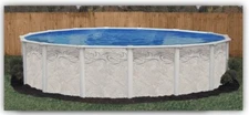 27' X 54" DEEP RESIN ABOVE GROUND POOL~FILTER/PUMP~LADDER~UNIBEAD LINER