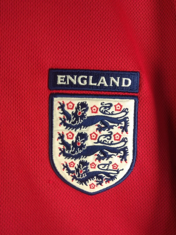 England Jersey Double Sided Away football shirt 2002 - 2004 Umbro Men M/L ig93 - Image 4 of 4