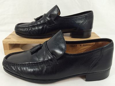 FootJoy Men Tassel Black Leather Dress Loafers Slip On Shoes FootJoy Men Tassel Black Leather Dress Loafers Slip On Shoes