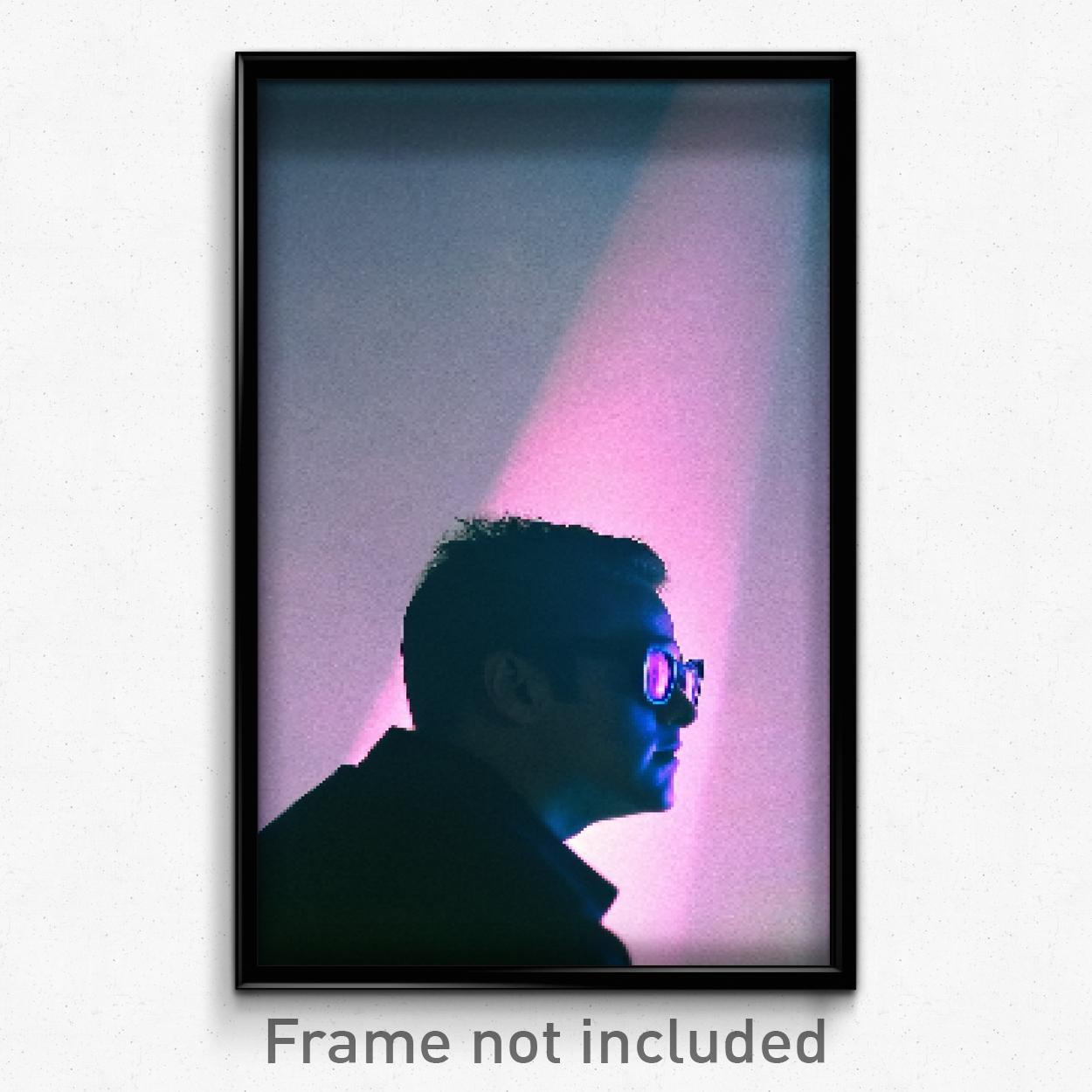 Pixel Art Poster - Empty Spectacle (8 Bit Psychedelic Trippy Video Game Print)