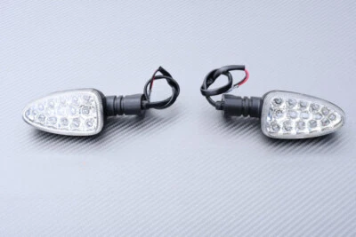 Paire Clignotants Avant Led Blanc Clair Dr+Gauche Pour BMW S1000RR 2R10 2009-18 - Photo 1/4
