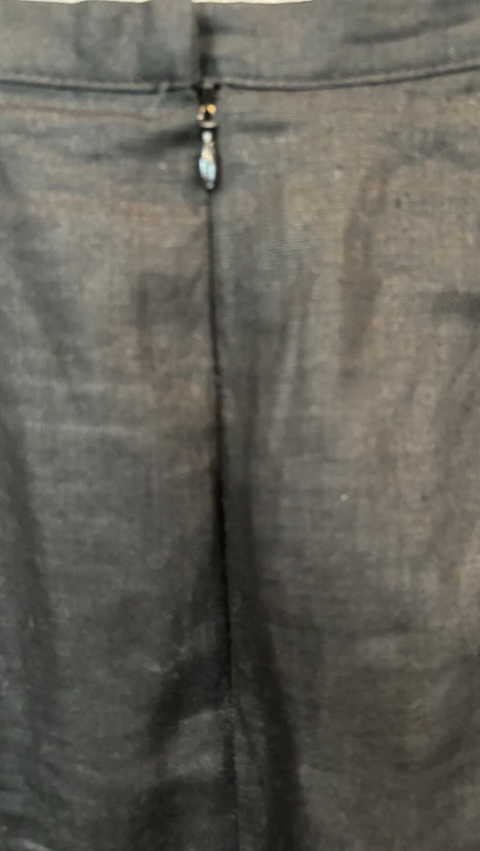 Falda para mujer RAFAELLA talla 10 forrada 100 % lino ropa de trabajo ropa de carrera minimalista Foto 4 de 4