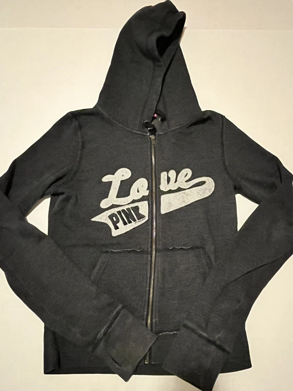 victoria-secret-vs my favorite sweats long sleeve full zip hoodie