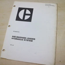 CAT CATERPILLAR 446 Backhoe Loader Hydraulic System Schematic Manual diagram