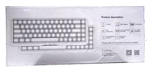 Kemove K68 White Angel Type-C RGB Lighting Mechanical Keyboard Wired n wireless - Picture 3 of 9