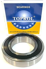 TOPROL 6311-2RS , 6311 RS, C3, Single Row Radial Bearing 55X120X29mm