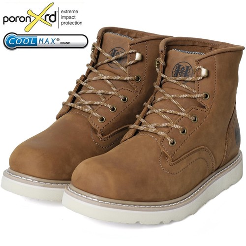 Botas de trabajo para hombre de 6"-8" punta suave, zapatos EH de cuero resistentes al agua - Imagen 4 de 13