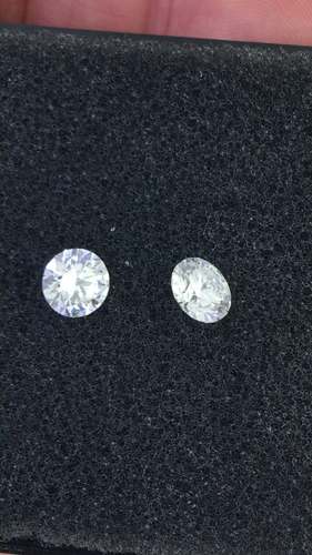 Diamond Stud Earrings F VS 3 Carat Round AGI Certified Labcreated 14K White Gold - Video 1 of 1