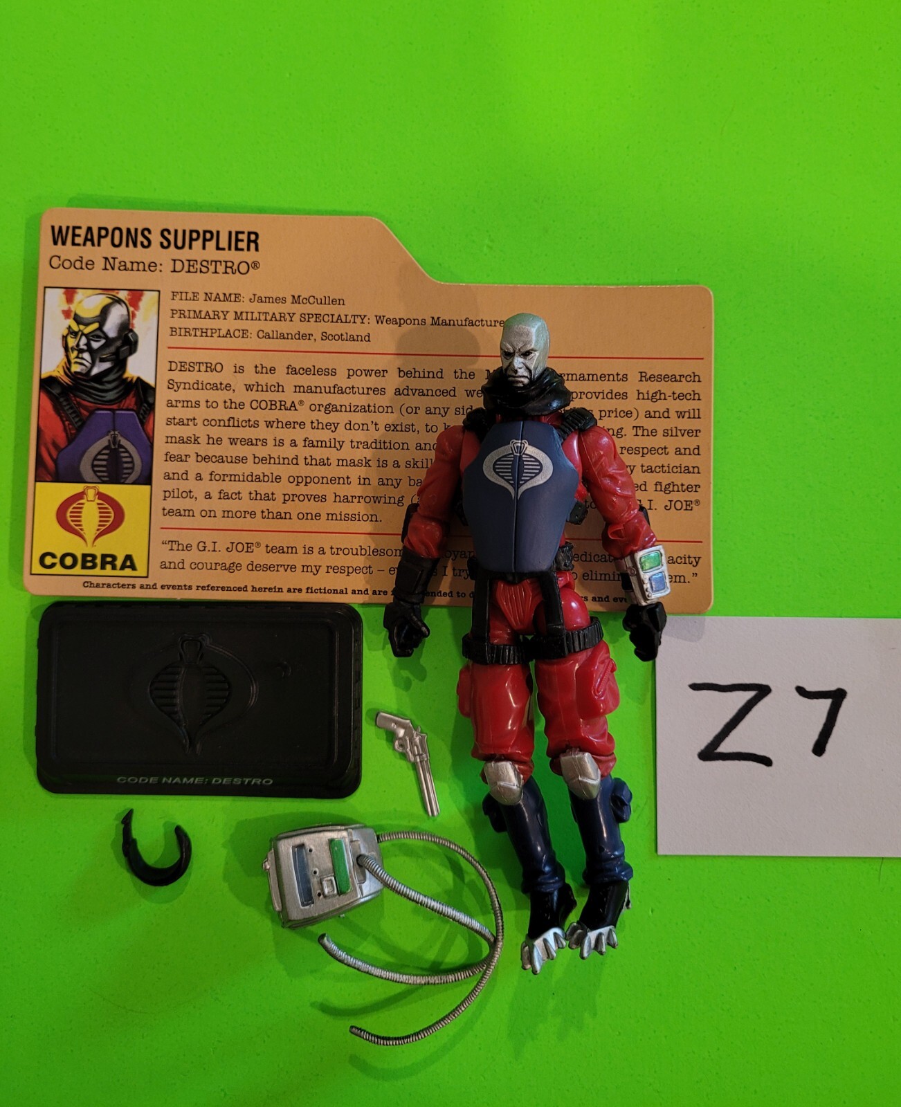 Destro V22 G.I. Joe Cobra 25th Anniversary Loose Complete Z7 Action Figure