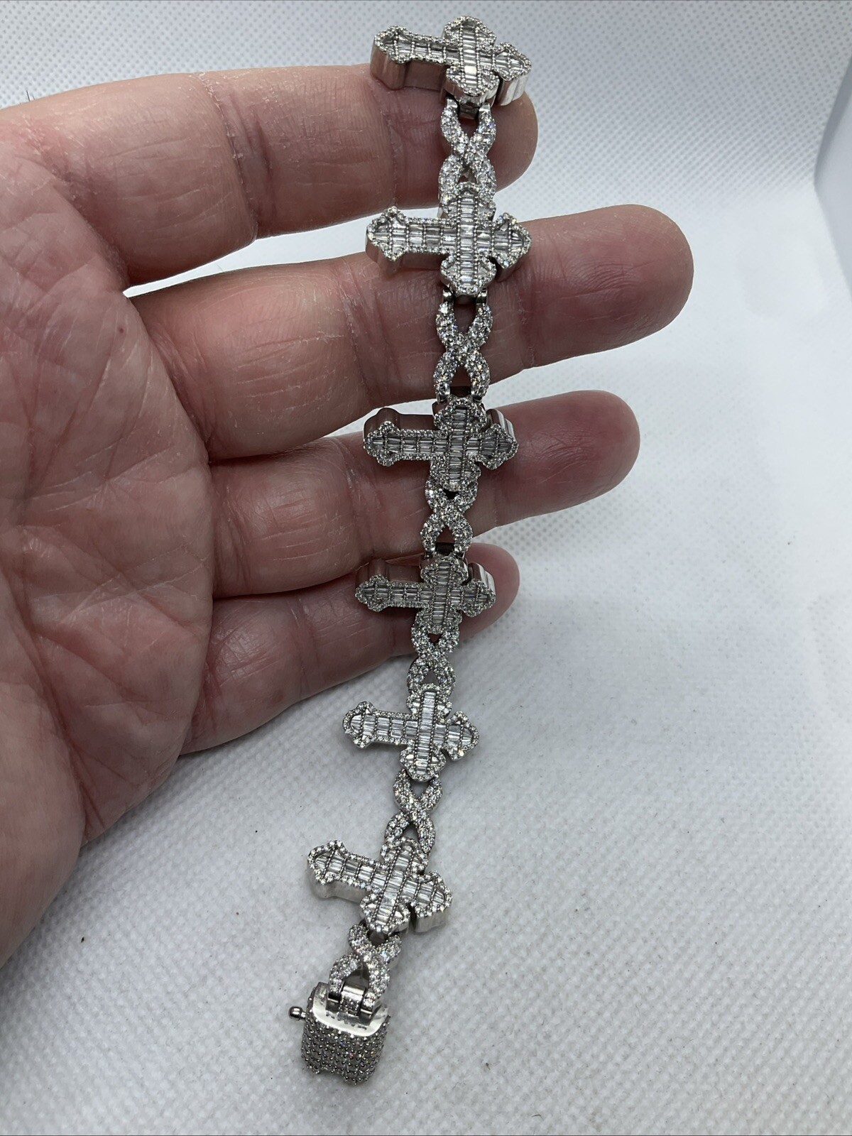 PRIME IMPRESSIVE Solid 10K White Gold Diamonds CR… - image 14