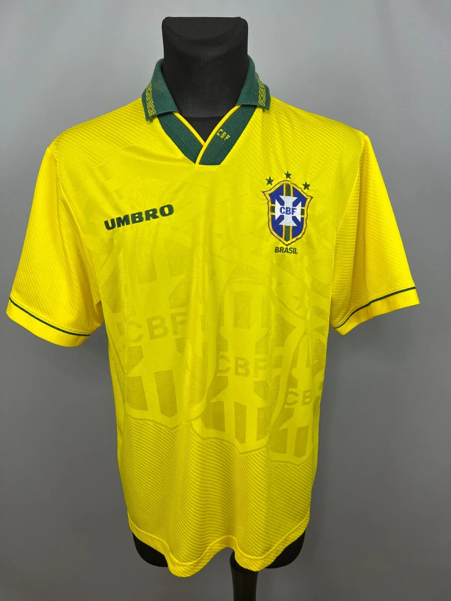 BRAZIL 1994 1995 HOME SHIRT BRASIL FOOTBALL SOCCER JERSEY UMBRO MENS SIZE  XL