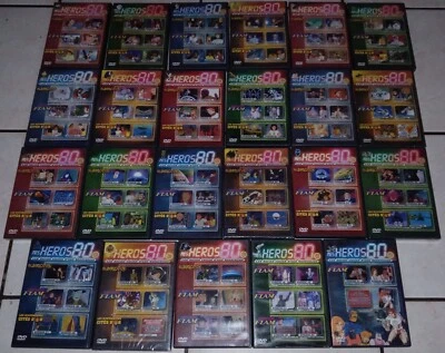 LOT DE 23 DVD DONT 6 SCELLES MES HEROS 80 ALBATOR 78 CAPITAINE FLAM ............ - Photo 1/4