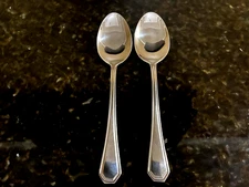 Pfaltzgraff BROOKVIEW Stainless Flatware Set Of 2 Serving Spoons 8 1/2"