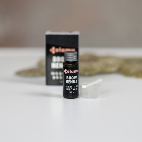 Brow Henna Brown - Natural Long Lasting Eyebrow Tint Kit With Mixing Water, 10 g - Picture 3 of 5