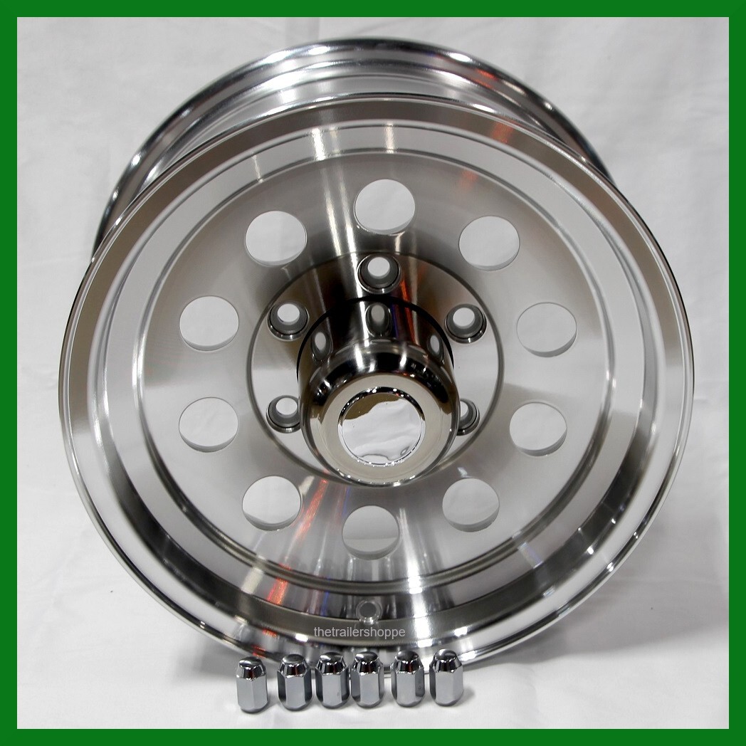 15 In 6 Lug Trailer Wheels Steel And Aluminum Custom Trailer - View #3